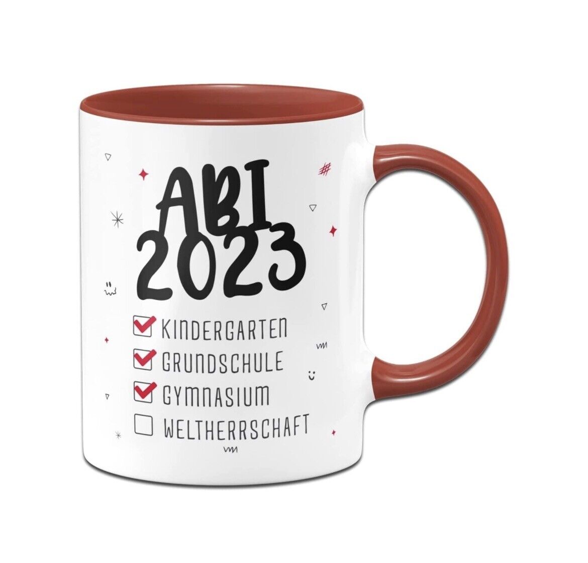 Tasse Abi 2023 mit Spruch… Kaffeetasse lustig als geschenk. Mit Dein Name