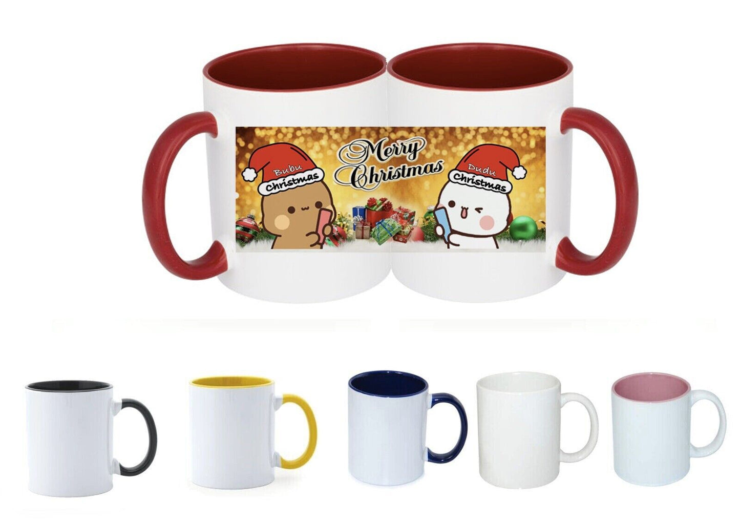 BUBU DUDU SPRUCH Tasse Weihnacht idee für Freunde Familie Kollegen Lustig Süß