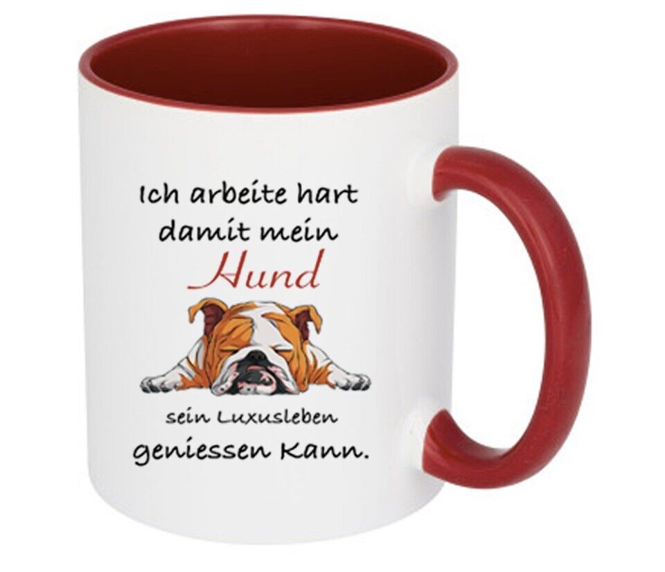 Hunde Tasse mit Spruch Druck, Personalisiert Mit Name Und Foto