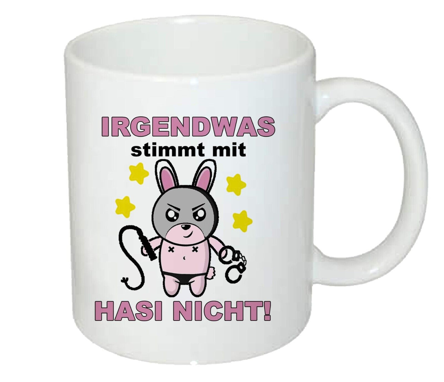 Kaffee Tasse Hase mit Sexspielzeug Zubehör Artikel lustiger Geschenk sadomaso