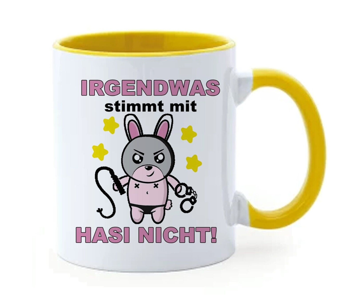 Kaffee Tasse Hase mit Sexspielzeug Zubehör Artikel lustiger Geschenk sadomaso