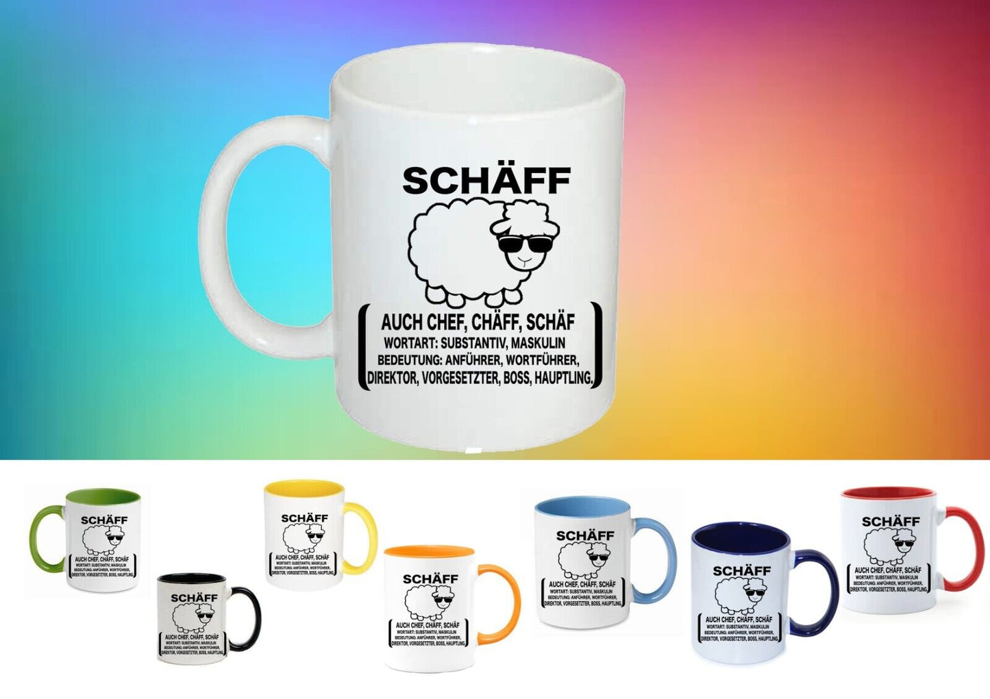 Tassen Spruch SCHÄFF ……. Personalisiert Mit Dein Name