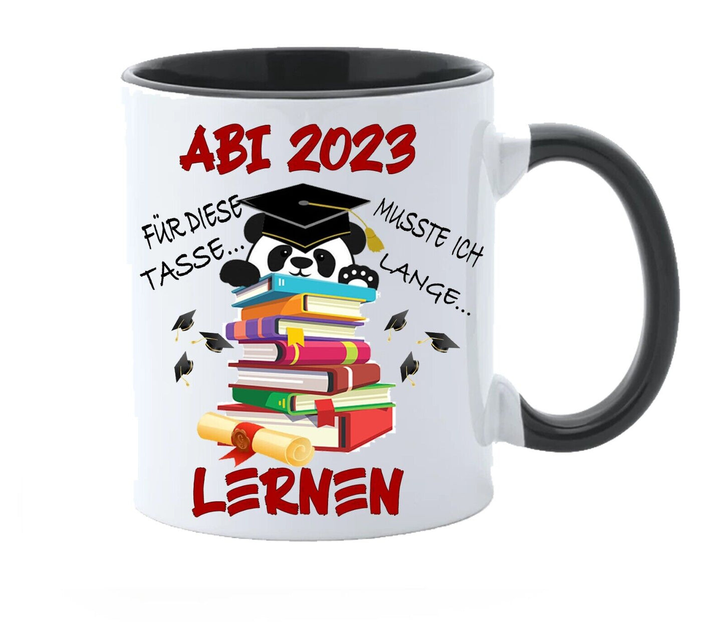 Tasse Abi 2023 mit Spruch… Kaffeetasse lustig als geschenk. Mit Dein Name