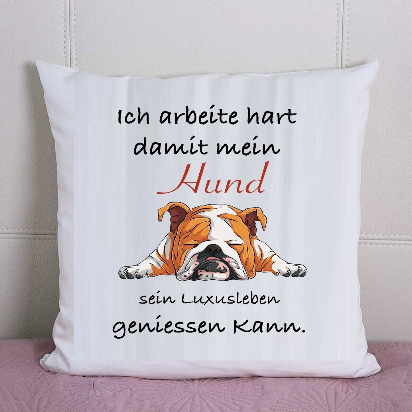 Hunde Kissen, mit Spruch Druck, Personalisiert Mit Name Und Foto