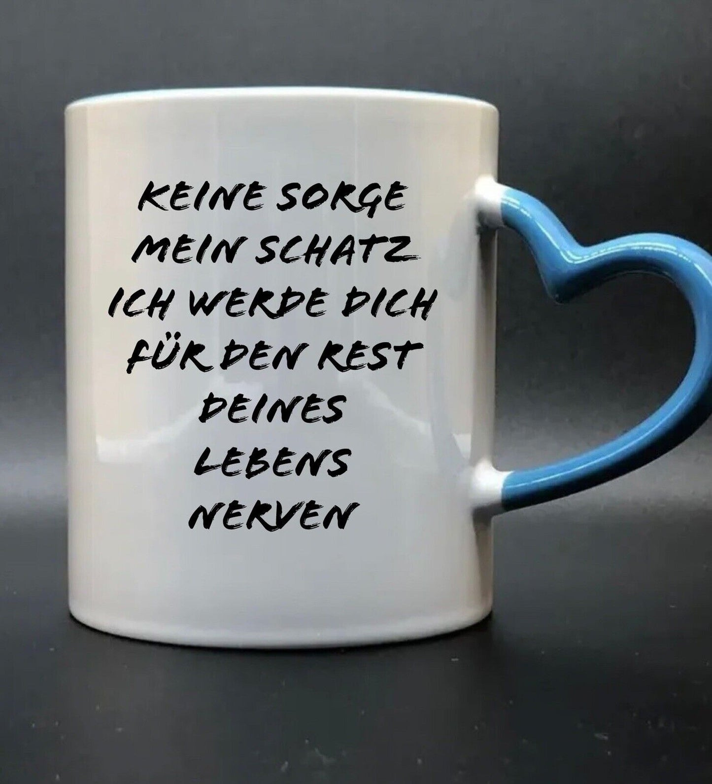 Herz Tasse Mit Spruch Personalisierung Möglich, Name oder Bild