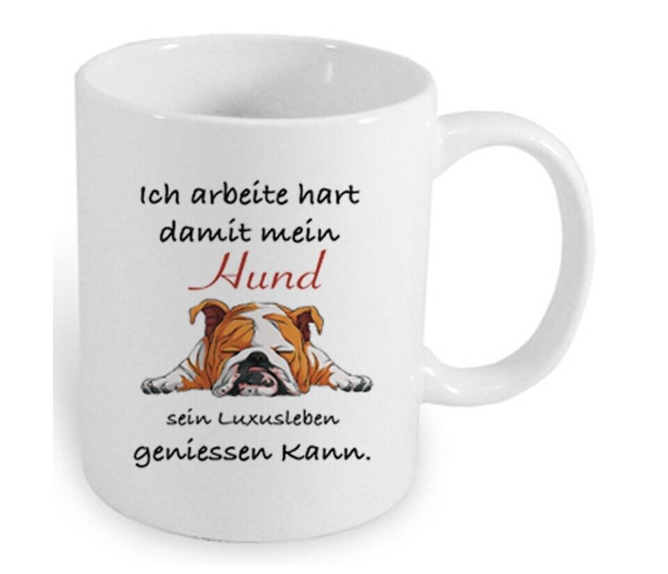 Hunde Tasse mit Spruch Druck, Personalisiert Mit Name Und Foto