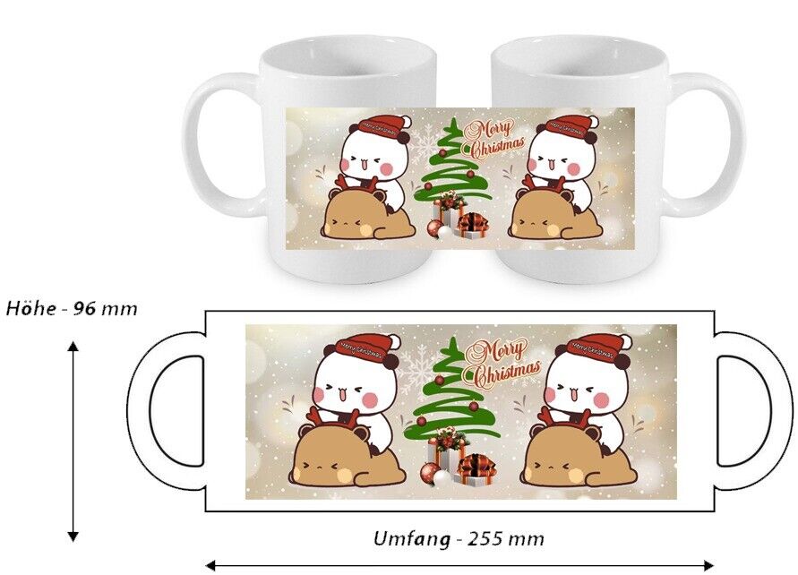 BUBU DUDU SPRUCH Tasse Weihnacht idee für Freunde Familie Kollegen Lustig Süß