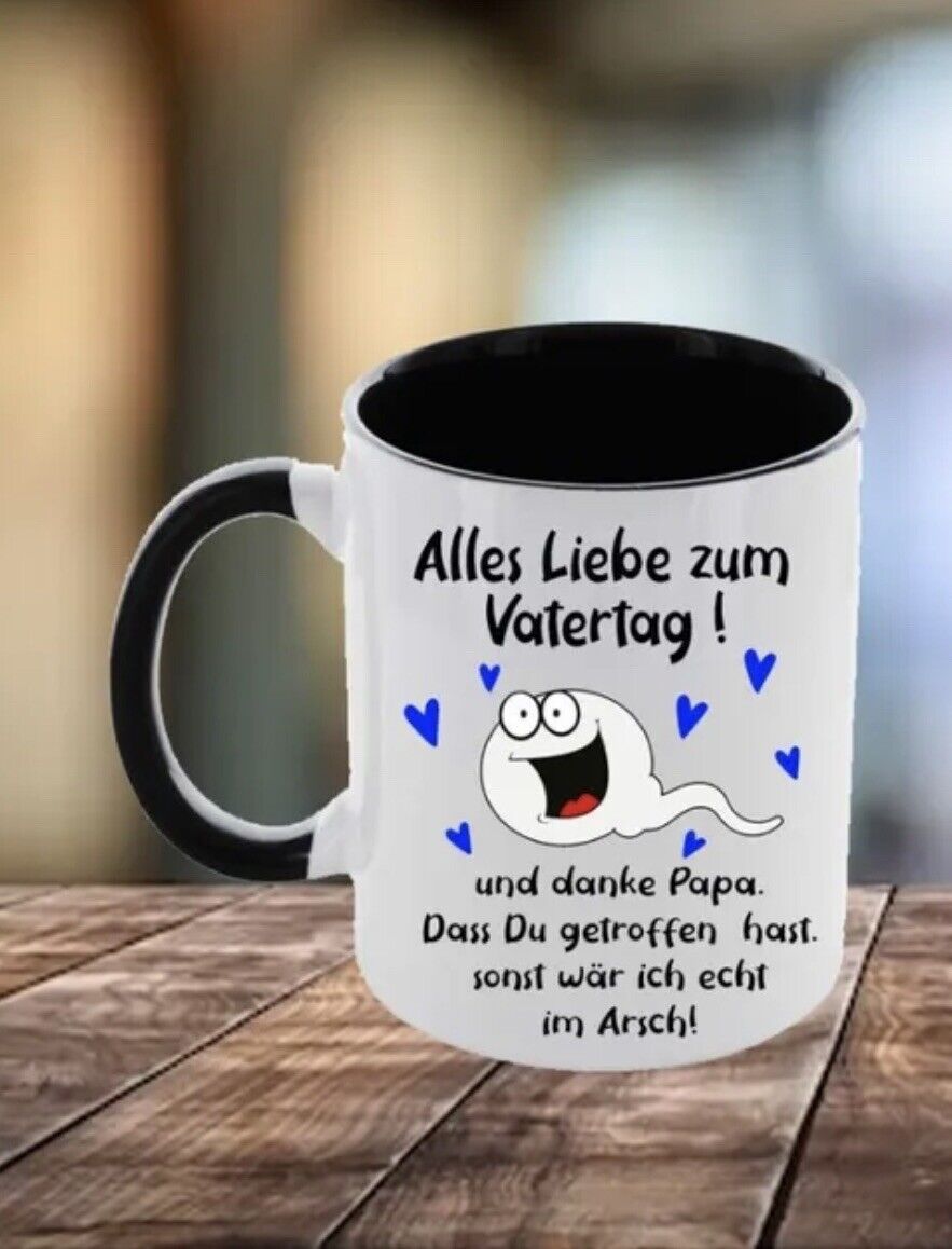 Tasse Danke dass du getroffen hast Geschenk Papa Vatertag lustig individuell