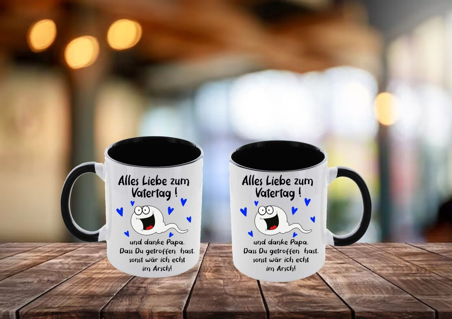 Tasse Danke dass du getroffen hast Geschenk Papa Vatertag lustig individuell