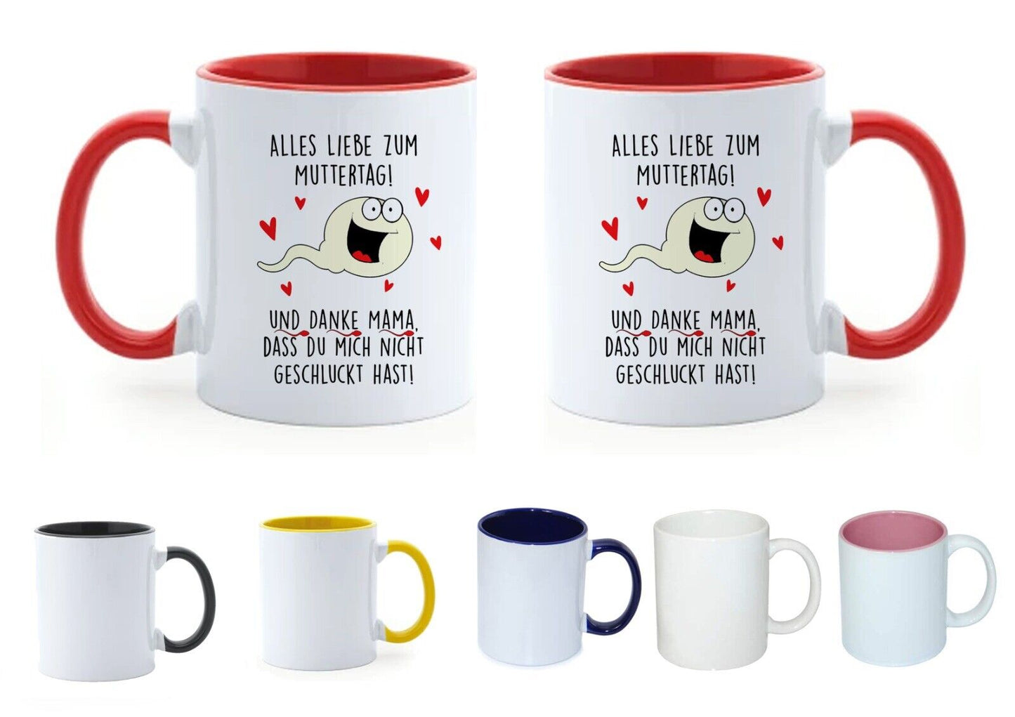 Tasse Danke dass du mich nicht geschluckt hast Geschenk Mama Muttertag lustig