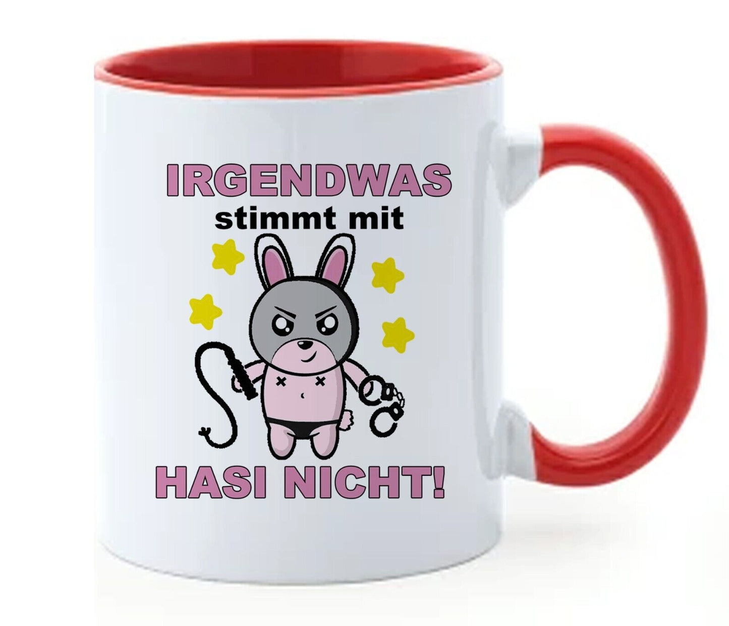 Kaffee Tasse Hase mit Sexspielzeug Zubehör Artikel lustiger Geschenk sadomaso