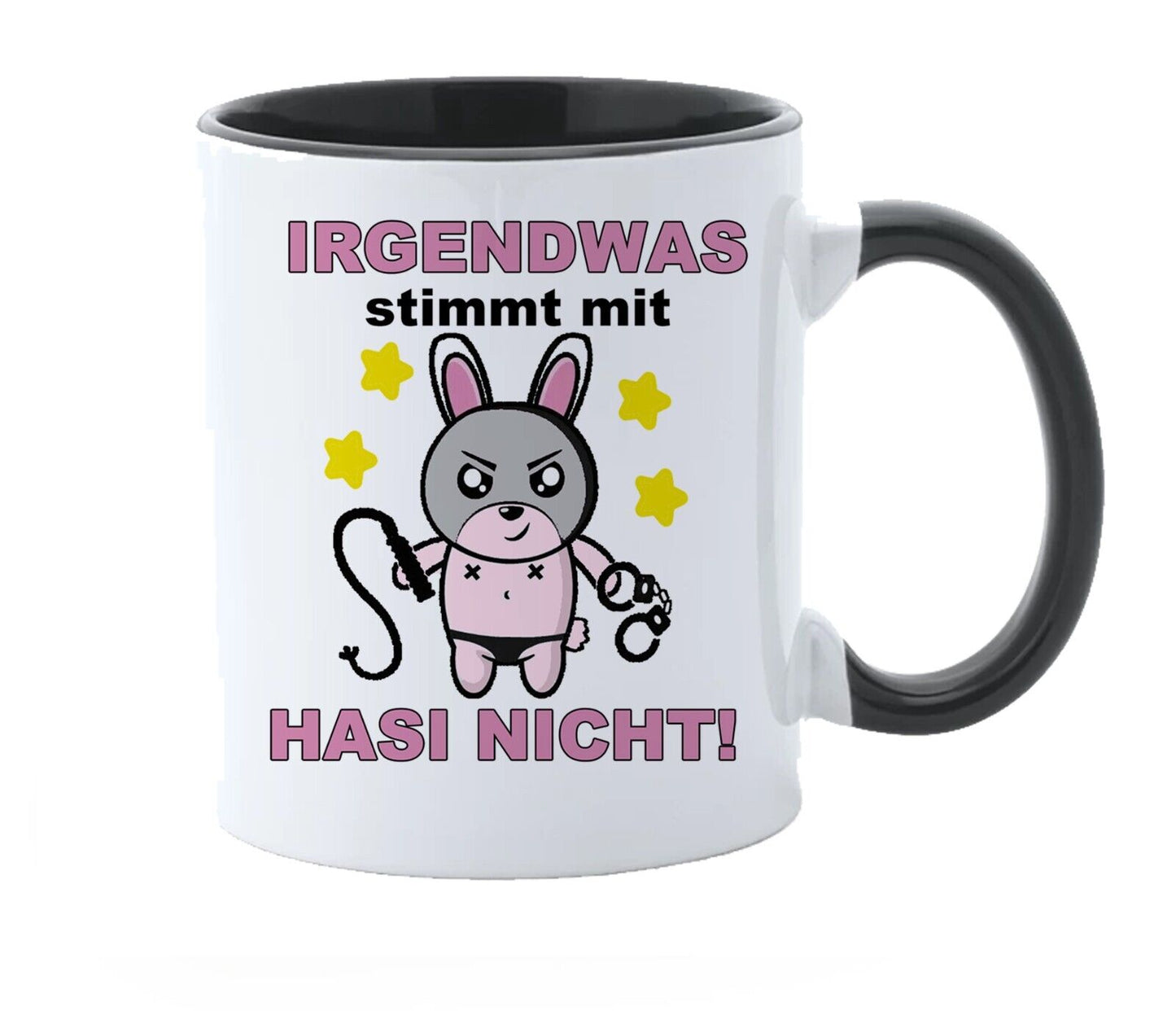 Kaffee Tasse Hase mit Sexspielzeug Zubehör Artikel lustiger Geschenk sadomaso