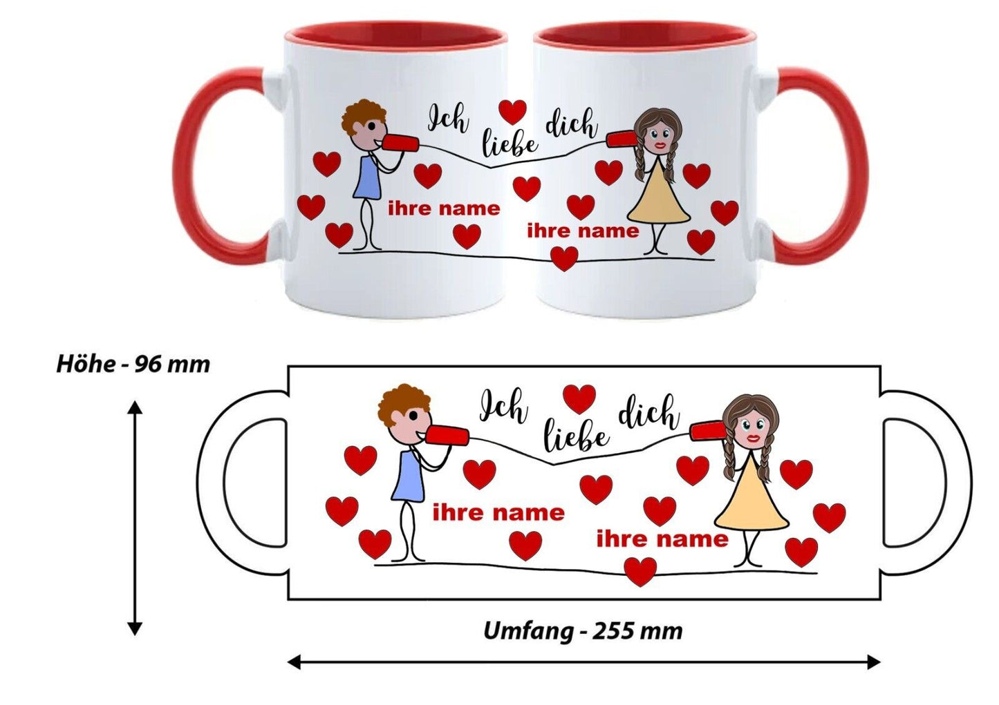 Valentinstag Geschenkidee, Tasse für dein Lieblings Mensch Freude schenken