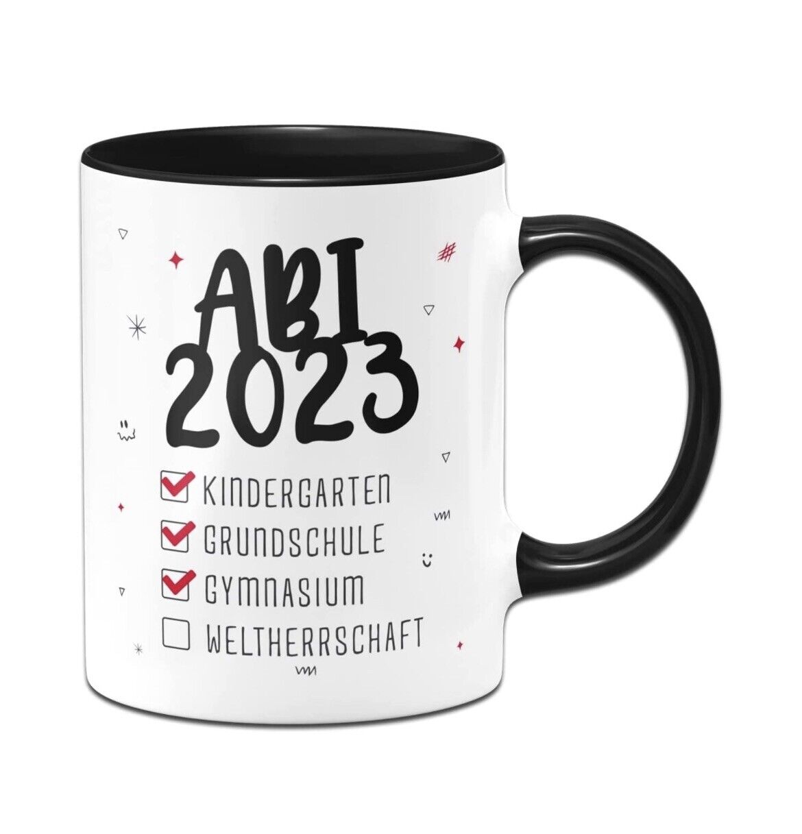 Tasse Abi 2023 mit Spruch… Kaffeetasse lustig als geschenk. Mit Dein Name