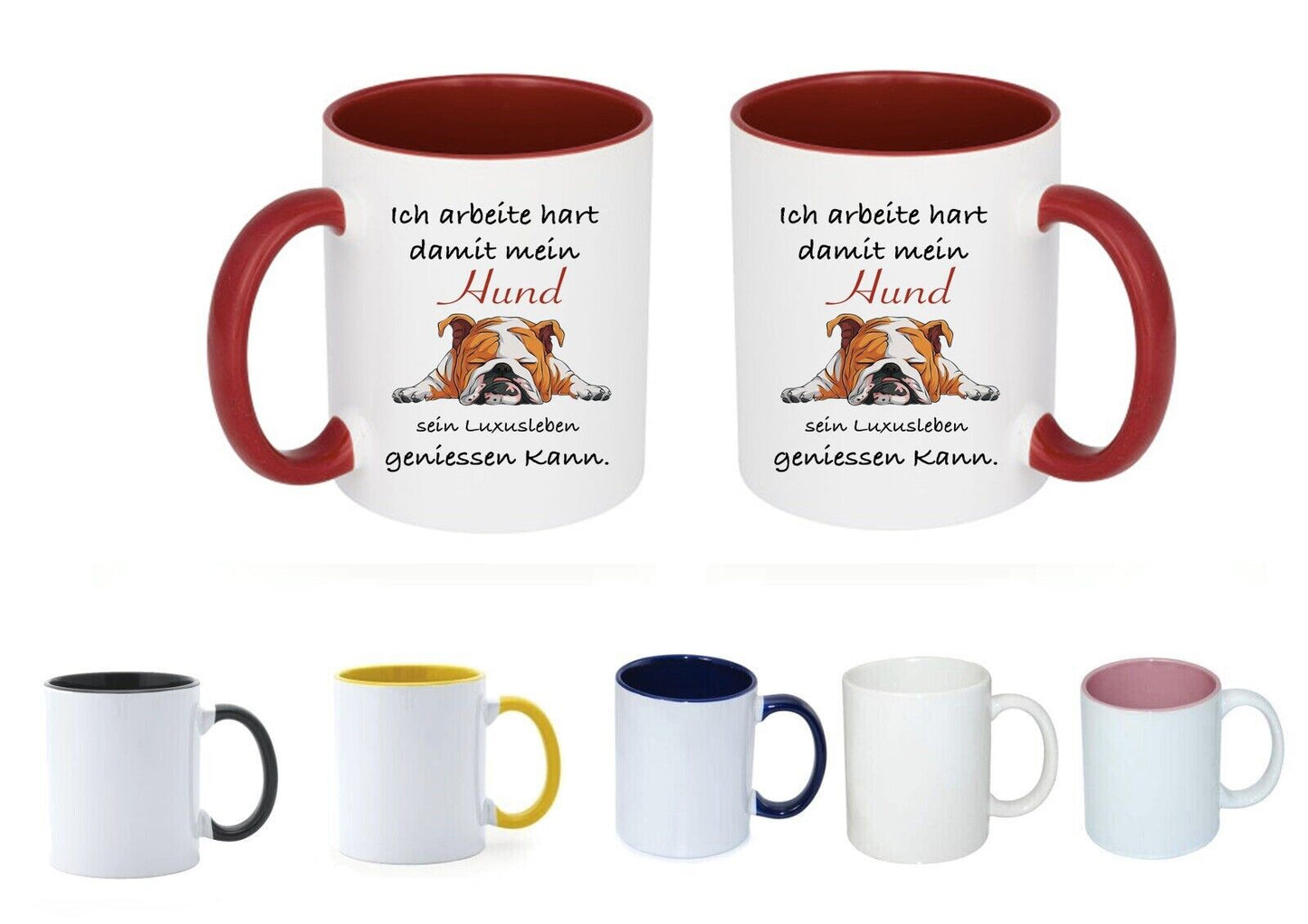 Hunde Tasse mit Spruch Druck, Personalisiert Mit Name Und Foto