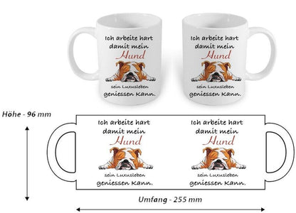 Hunde Tasse mit Spruch Druck,  Personalisiert Mit Name Und Foto